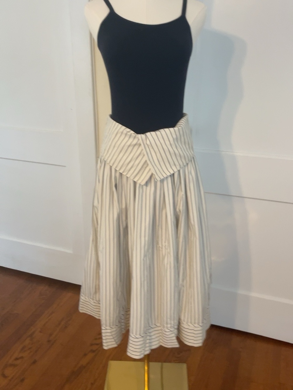 Vintage 1980s Kenzo Pinstripe Skirt with Pockets Archive# 6012 - Picture 16 of 16
